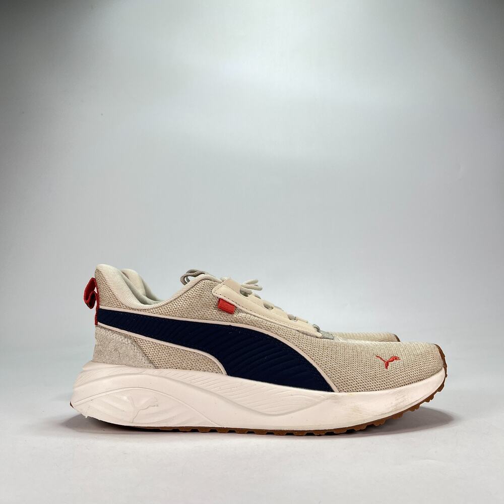 PUMA Pacer 23 Street SD Beige Tan Club Navy Casual Shoes 400755-02 Mens Size 8.5